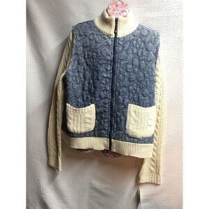 Alfred Dunner Blue and Cream Jacket
